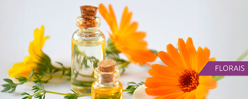 Imagem com ingredientes representando o serviços de florais